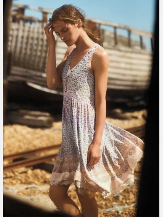Maeve Dresses & Skirts - Maeve Anthropologie Violetta Dress in Mauve Motif – Size Small